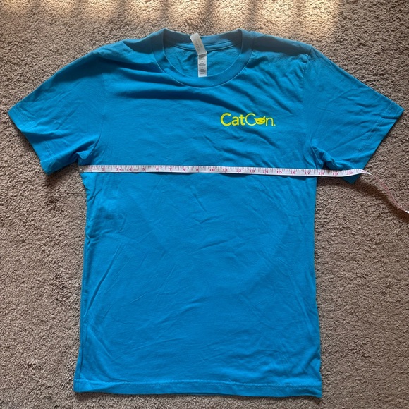 Cat Con Staff t-shirt, size S, blue, size small in womens - Picture 7 of 12